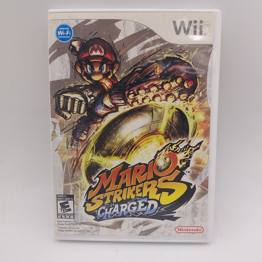 Mario Strikers Charged Nintendo Wii Game RVL-R4QE-USA Soccer Sports E10+